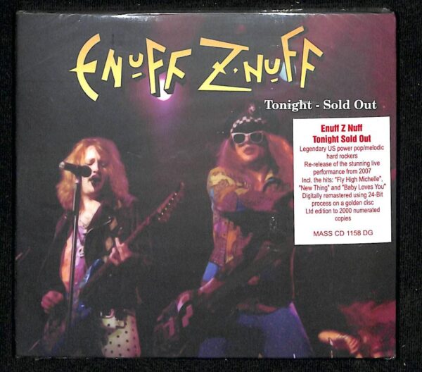 ENUFF Z'NUFF-Tonight Sold Out [Remastered] [Digipack] [Limited Edition] CD