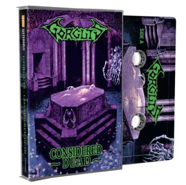 GORGUTS ' Considered Dead' Cassette with All over onbody print