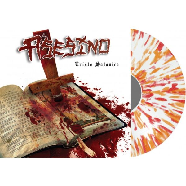 ASESINO 'Cristo Satanico' Red/ Orange/ Black Splatter vinyl