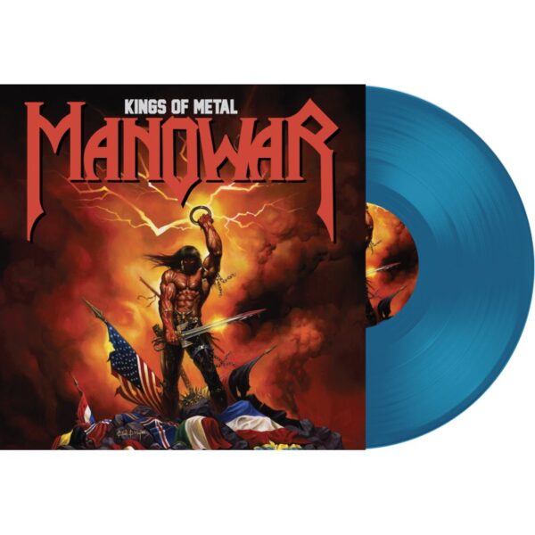 MANOWAR  'Kings of metal' Transparent Blue vinyl